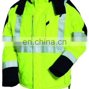 mens HIVI winter safety coat