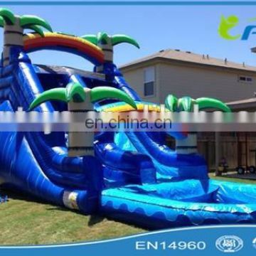 2014 inflatable wet slide / inflatable wet slide with swimming pool / inflatable wet slide for children