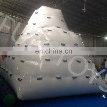 Hot sale high quality water park floating giant inflatable climbing icebergs for adults