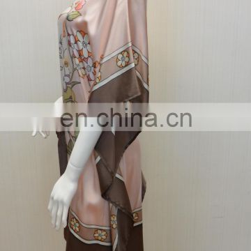 Ladies's Fashion Silk Flower Printed Slim Casual Wear Dresses photo-2