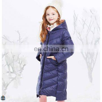 T-GC022 Wolesale Children Polyester Filled Winter Girls Down Long Coat