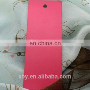 Red quality cardboard paper hang tag for coat