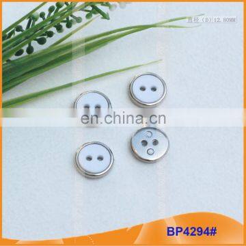 Shirt Resin Button Polyester Button with Metal Ring BP4294