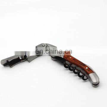 High Standard Quality Rosewood Stainless Steel Corkscrew Wine Bottle Opener photo-3
