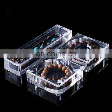 High quality rings bracelet necklace plastic acrylic jewelry packing box