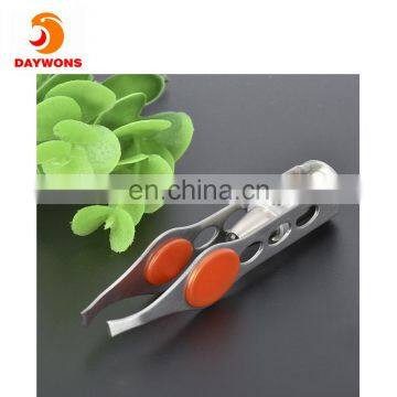 Amazon Hot Selling Make Up LED Light Eyelash Eyebrow Tweezers Precision Hair Removal Lighted Tweezer photo-6