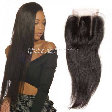 9A Indian Straight Human Virgin Hair Weave 3 Bundles With Lace Frontal photo-5