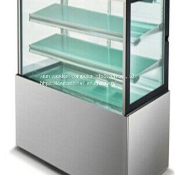 Marble Cabinet Glass Front Display Refrigerator Dairy Products