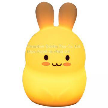 LED Rabbit Bear Night Lights 3D Effect,Touch Control Lights Changing Warm and Cool White Dimmable