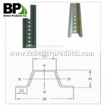 Easily install your traffic and parking signs with U-Channel Sign Post