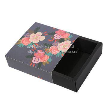 Recycled art paper colorful drawer packaging box