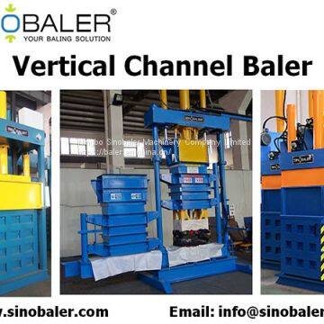 Vertical Channel Baler Machine