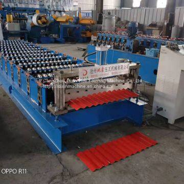 Metal Roofing Corrugated Steel Sheet Wall Panel Tile Making Machine photo-3