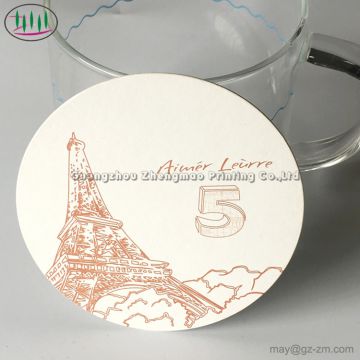 Absorbent Paper Coaster Coffee Shop