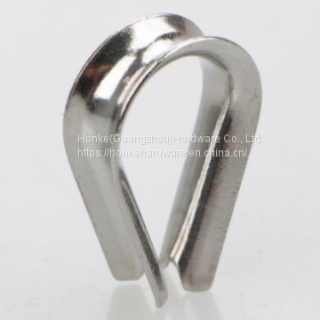 Stainless Steel Polished Nickel White Rigging Hardware Wire Rope Thimble European Type