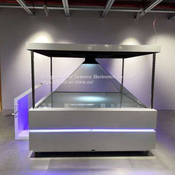 360 Degree 3D Hologram Pyramid Cube Holobox For Holographic Advertising 120x120CM photo-3
