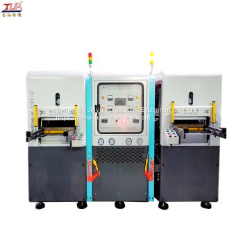 double head silicone heat transfer clothing label machine