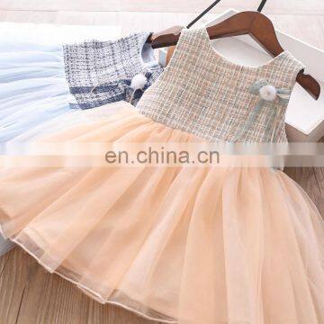 New Autumn Special Corsage Line Mesh Vest Skirt Girls Skirts Kids