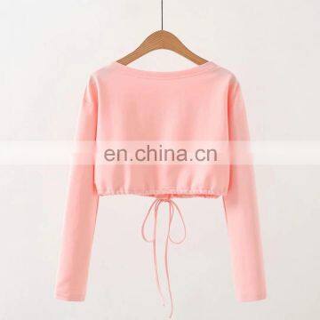 LAITE T2014 Autumn Custom Crew Neck Womens Sweatshirt Custom Oversized Crop Sweatshirt for Women photo-7