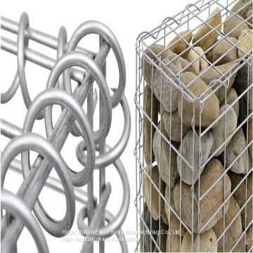 Welded gabion mesh, hesco bastion wall，welded stone cage