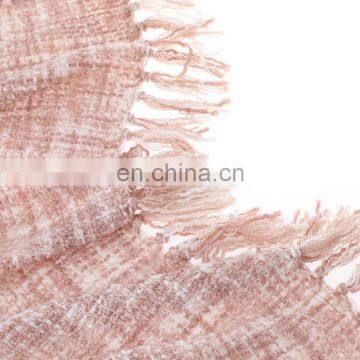 Wholesale High Quality Soft Pink Throw Blanket With Tassels For Home photo-5