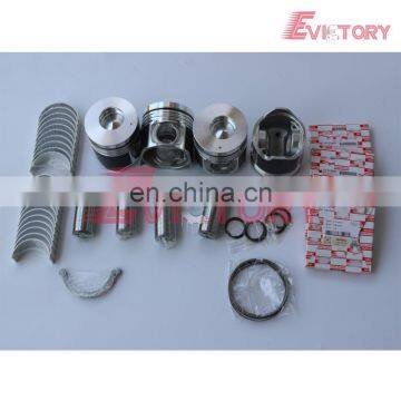 For Isuzu engine rebuild 4HE1 4HE1T 4HE1-TC piston and piston ring crankshaft & con rod bearing