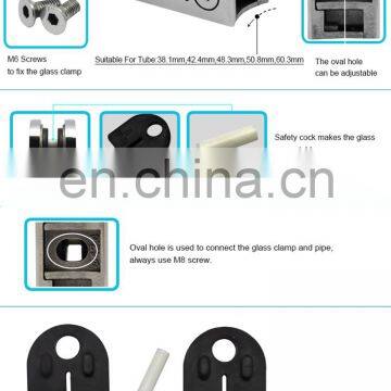 Stainless Steel Casting Glass Clamps Glass Bracket Glass Holder D Shaped photo-4