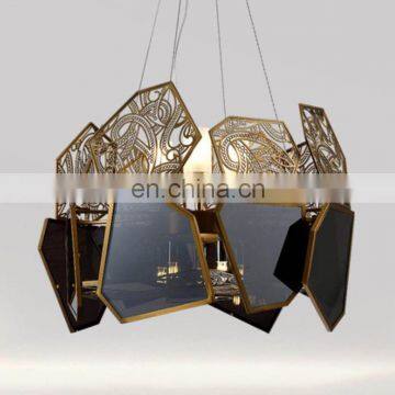 Modern Luxury Crystal Hanging Chandelier Lighting Indoor Pendant Light photo-3