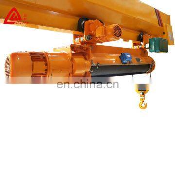 CE certification motorized 1 ton 30 m wire rope hoist with trolley