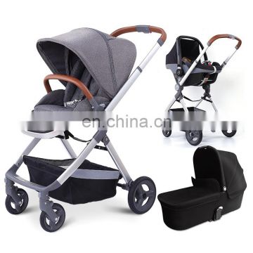 European High End High View 3 in 1 baby stroller