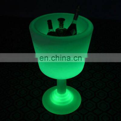 Plastic Beer Wine Vodka Champagne Rechargeable Flashing Led Ice Bucket for Promotion photo-2