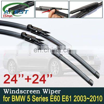 Car Wiper Blades for BMW 5 Series E60 E61 2003~2010 Windscreen Wipers 520i 523i 525i 528i 530i 535i 540i 545i 550i M5 520d 525d