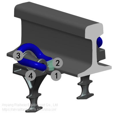 NON-SEPARATED RAIL FASTENING SYSTEMS(Rail Fastener) for Railway Track Fixing