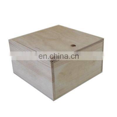 Custom Logo Printed Plain Wood Color Unfinished Pine Wooden Boxes With Sliding Lid photo-5