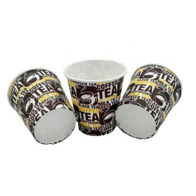 Factory directly custom print tea cups 7 oz single wall paper cups pe coated paper cups supplier