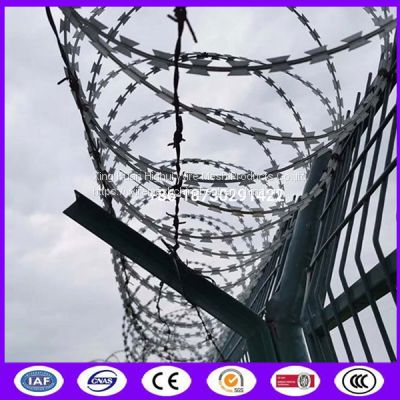 Bto 22 Razor Blade Fencing Razor Ribbon Wire Coil made in china