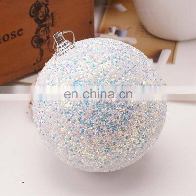 Christmas Rhinestone Glitter Baubles Gold Silver Balls Xmas Tree Ornament Decoration 8Cm Christmas Decorations For Home Decor