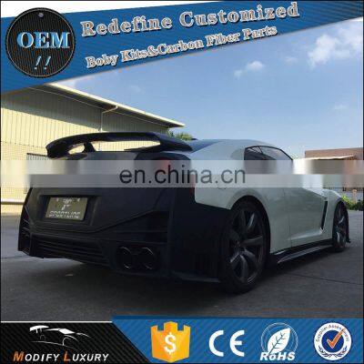 Black Primming FRP GTR Rear Spoiler for NISSA N GTR R35 OEM 2015 photo-2