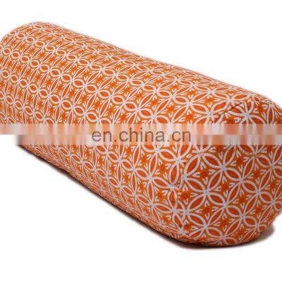 Best Indian made washable 100% cotton meditation Cylindrical Bolster