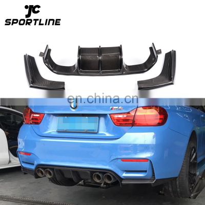 Carbon Fiber M4 Rear Diffuser for BMW F80 M3 F82 M4 14-18