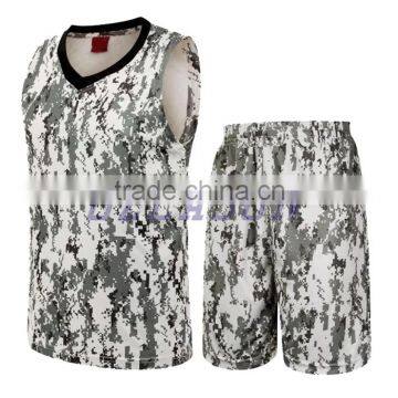 Custom High Quality Mesh Fabric Camo Pink Basketball Jersey for Women photo-4