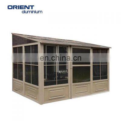 New Coming Modern Style Economic Low Cost Poly Carbonate Sheet Cover Outdoor Greenhouse Aluminium Frame