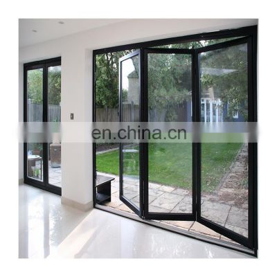 Aluminium thermal break sliding casement door bi folding accordion glass exterior door