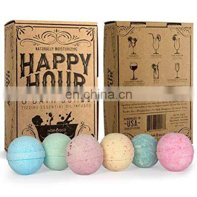 Natural Fizzing Ingredients 6 Pcs Premium Ultra Bath Bombs Organic photo-2