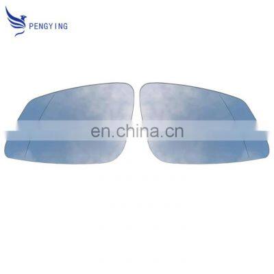 Blue side mirror convex mirror glass