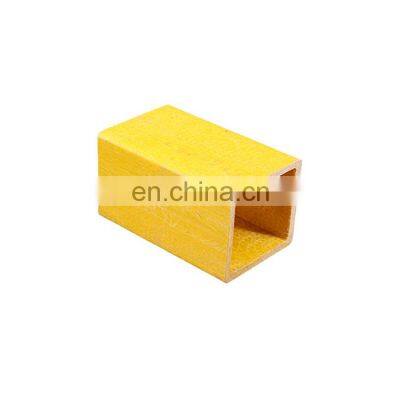 Glass Fiber Epoxy Resin Hollow Tube Wire Insulation FRP Reinforce Square Tube Fiberglass Square Tube