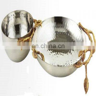 stainless steel brass shiny bowl