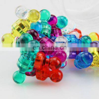 New Office Use Acrylic Covered Push Pin Magnet Whiteboard Magnetic Push Pins for Fridge, Map photo-3