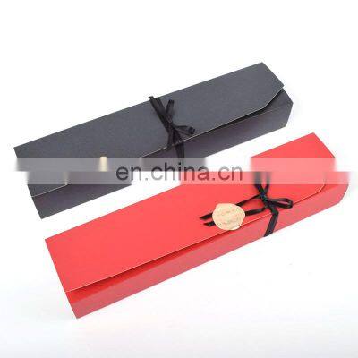 Wedding Party Foldable Paper Boxes Set 6 Cavity Chocolate Gift Packaging Box Close with Ribbon