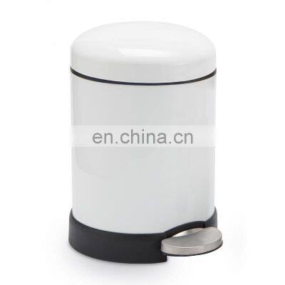 Household Bathroom Dust bin  High Quality Soft Close Pedal Bin with Strong Pedal  Various Colors Steel Powder Coating Dust Bin